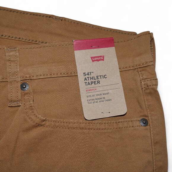 Levis 541 Athletic Fit Jeans Men's Size 38x34 Stretch Twill Caraway Brown NWT - Picture 8 of 10